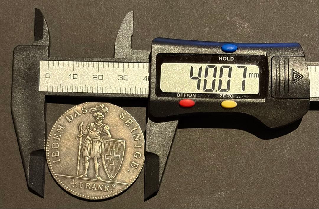【歴史遺産級】1816年 本物スイス州貨 4フラン アッペンツェル銀貨