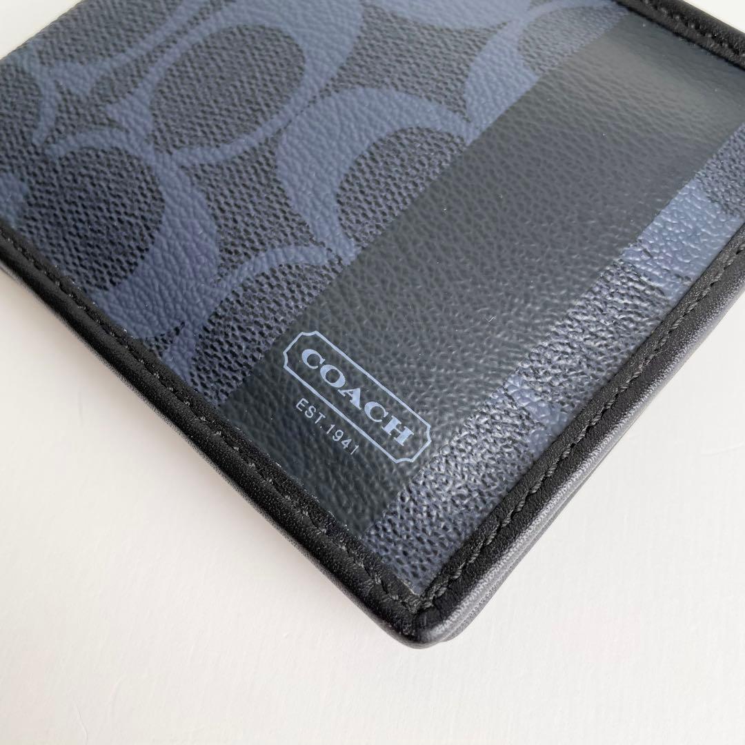 COACH コーチ 折り財布 メンズ スリムウォレット シグネチャー 新品保管