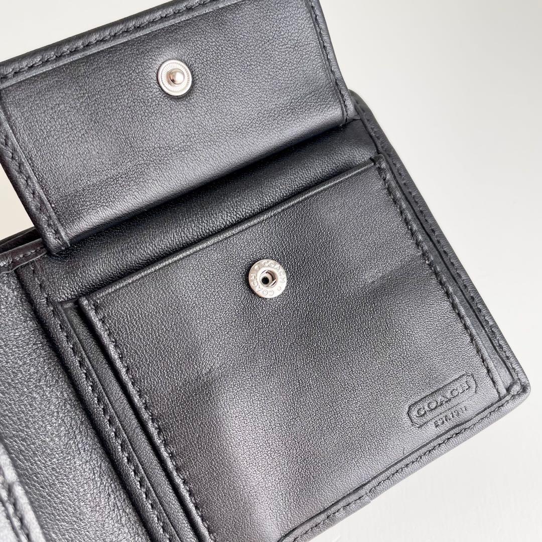 COACH コーチ 折り財布 メンズ スリムウォレット シグネチャー 新品保管