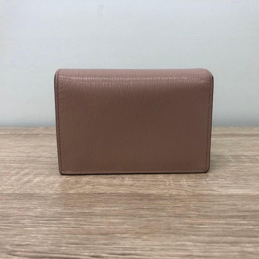 状態良好 PRADA プラダ 二つ折り財布 1MV021 レザー