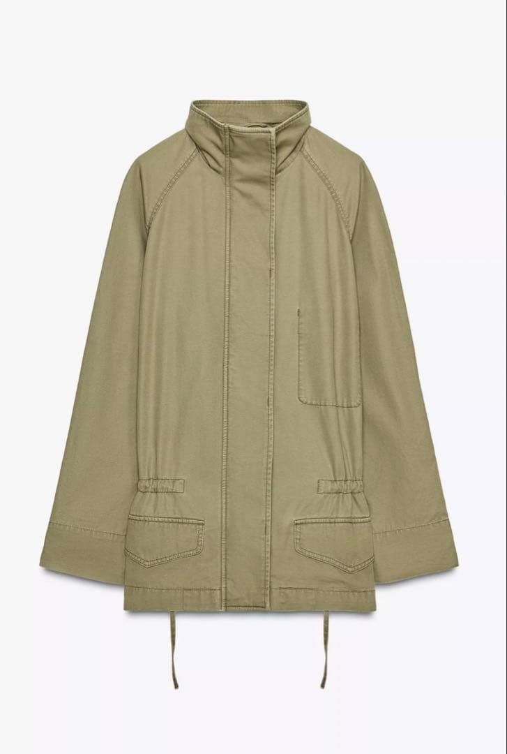 新品タグ付1万1千円！ZARA ザラ＊MAXI POCKETS JACKET M