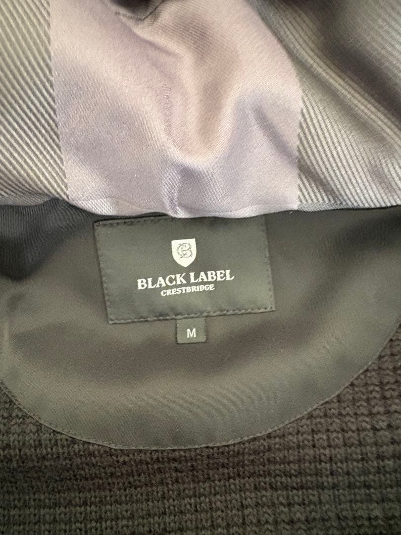 BLACK LABEL ブラックレーベル　 フード付きダウンベスト M