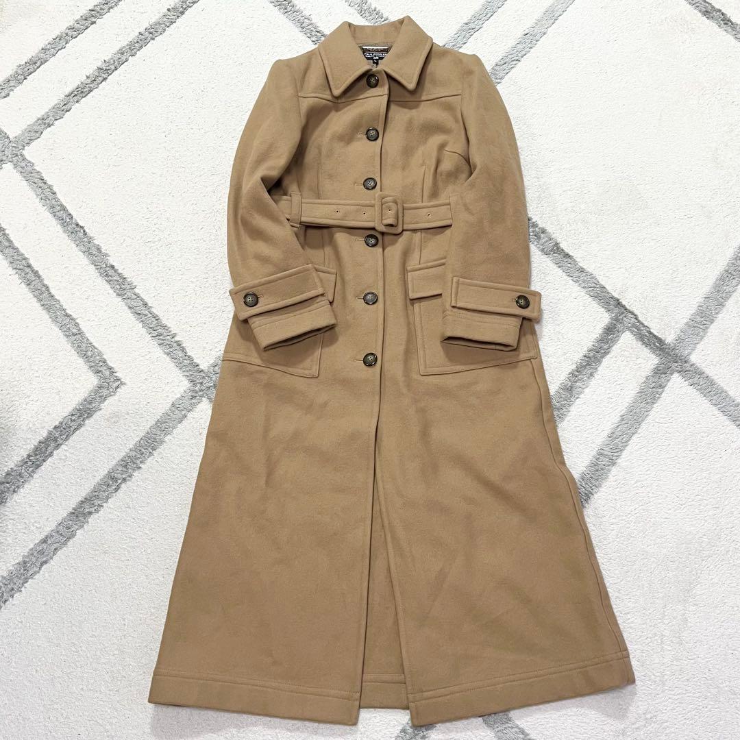 【極美品】ラルフローレン ロングコート マキシ キャメル ベージュ L レア