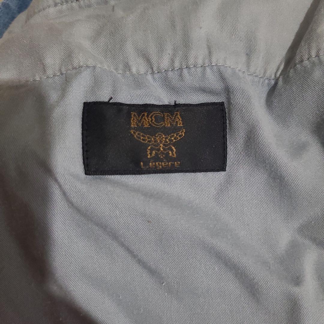 90s MCM デニムセットアップ　インディゴ　トラウザーズ
