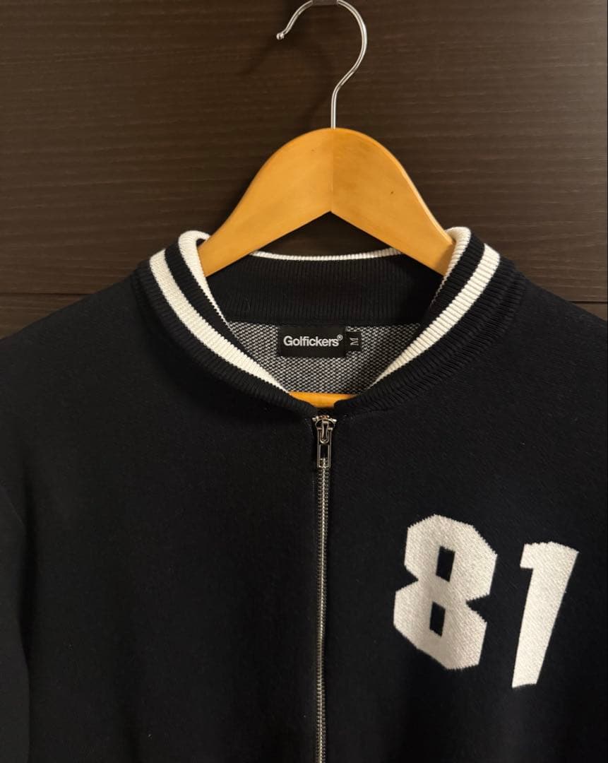 GOLFICKERS ジップアップ コットンニットブルゾン M