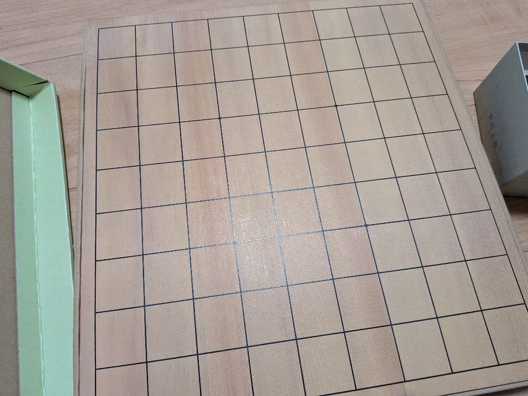 高級将棋盤　将棋の駒
