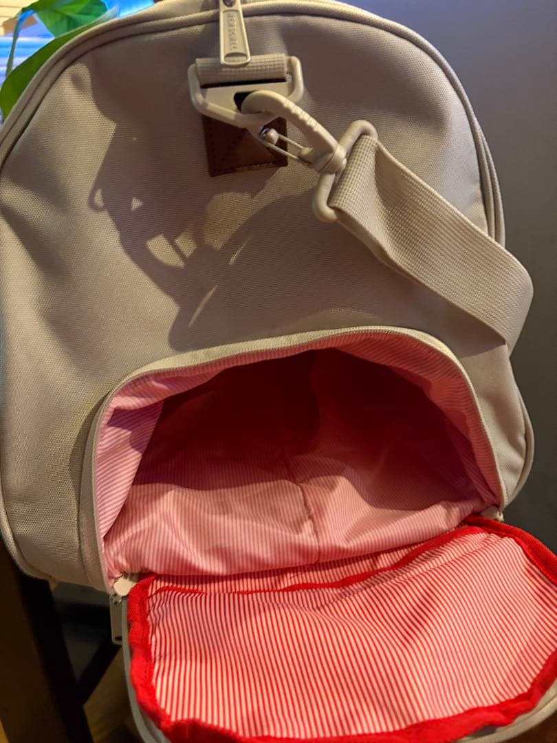 【希少】Herschel Supply Co. ボストンバッグ 白×茶 大容量