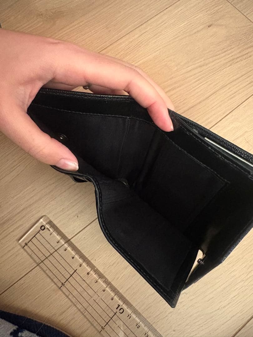 m*♥様 美品　CELINE ブラック　黒　三つ折り財布