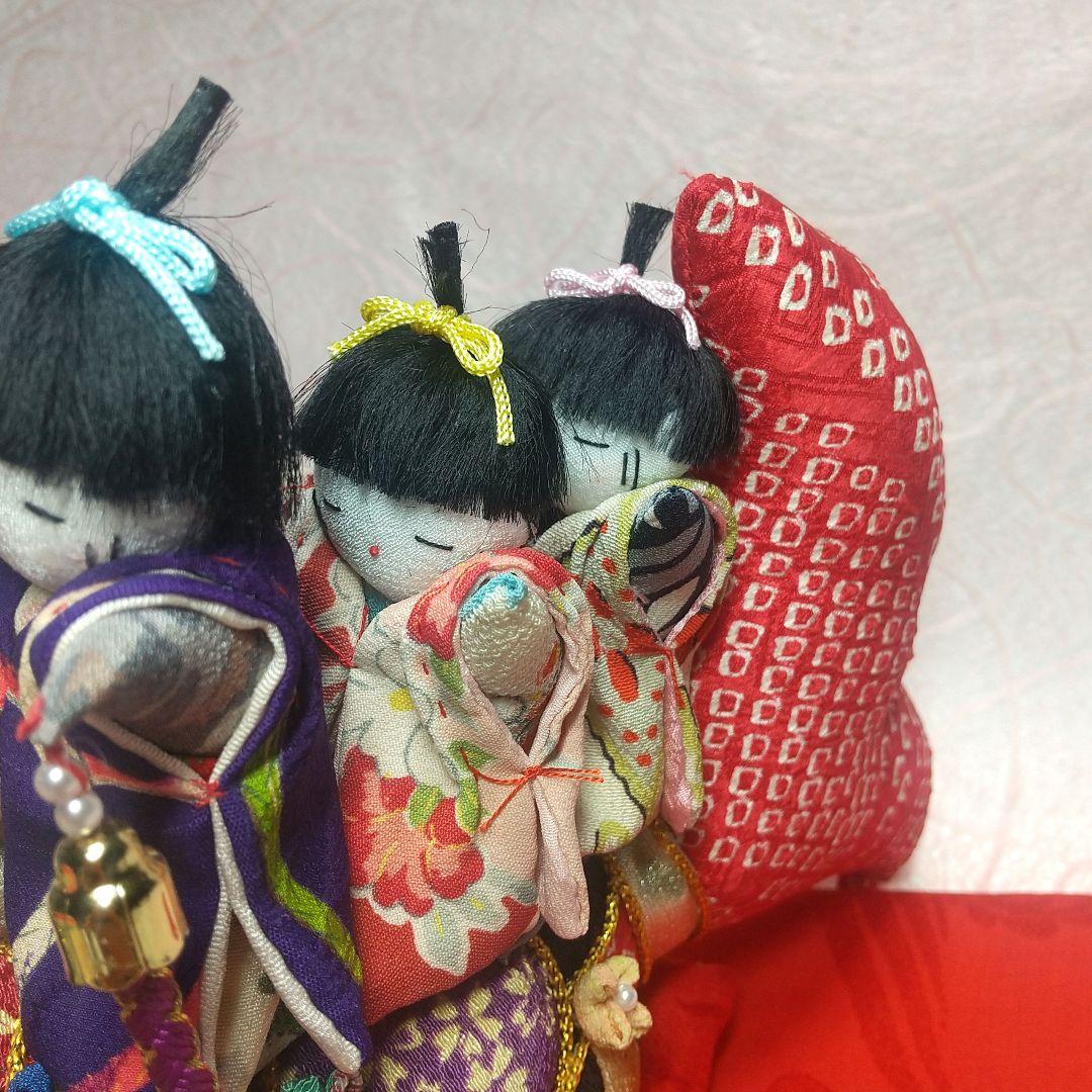 ちえみ様 リクエスト品 ちりめん細工 鯉と童 (赤)