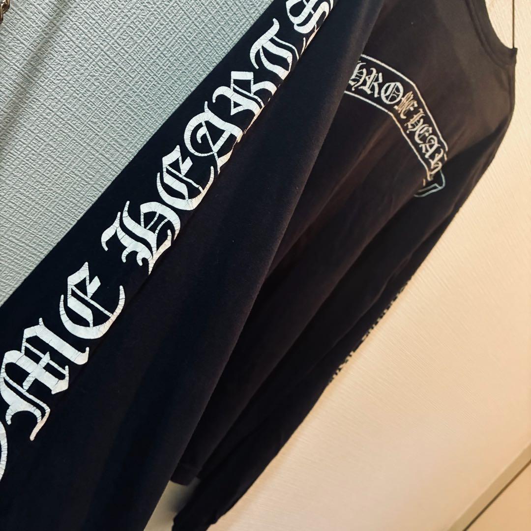 ※只今値下げ中※CHROME HEARTS クロムハーツ スクロールラベル長袖