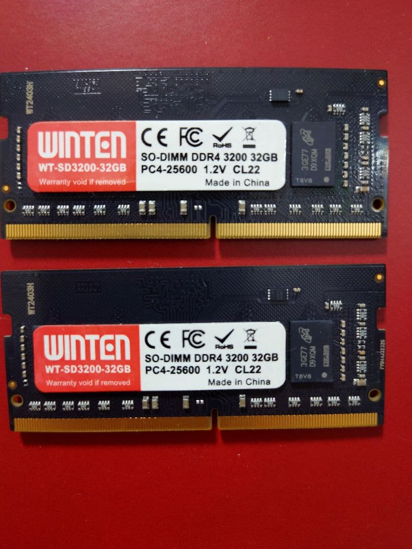 WINTEN SO-DIMM DDR4 3200 32GB×2