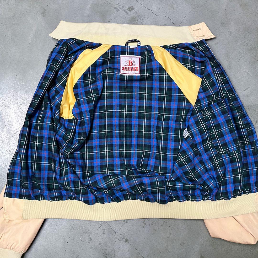 【英国製】80s-90s バラクータ G9 ハリントンジャケット 38 ベージュ