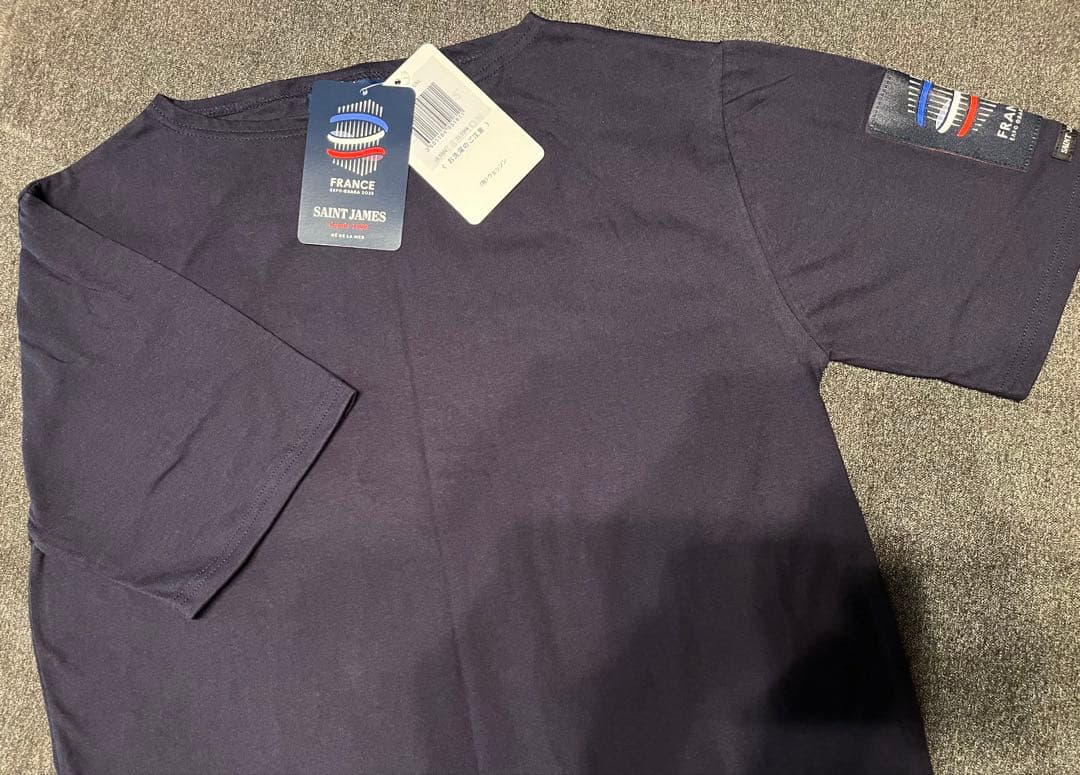 【新品未使用】万博 セントジェーム フランス館 T3 NAVY 半袖
