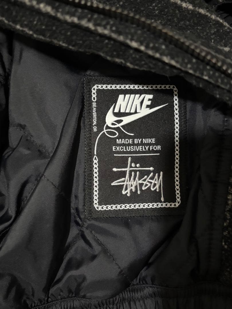 ジャケット・アウター Stussy x Nike Striped Wool Jacket