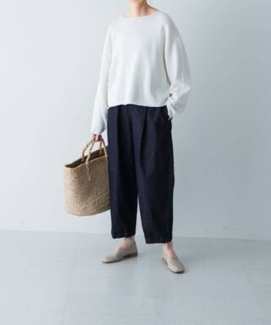 かぐれ　デニムクロップドパンツ　美品