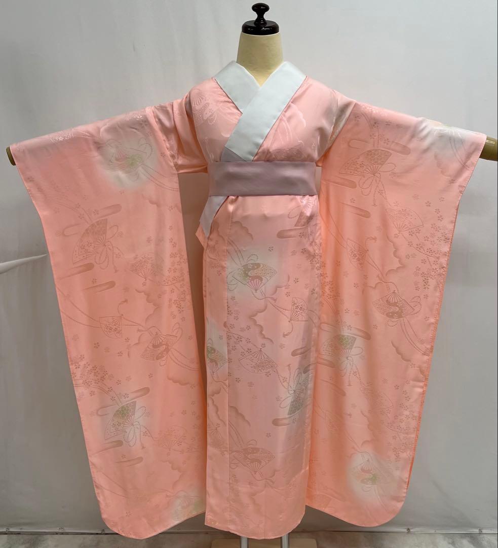 振り袖　フルセット　別誂長襦袢　金彩加工　刺繍入　落款　ガード加工　寛斎　713