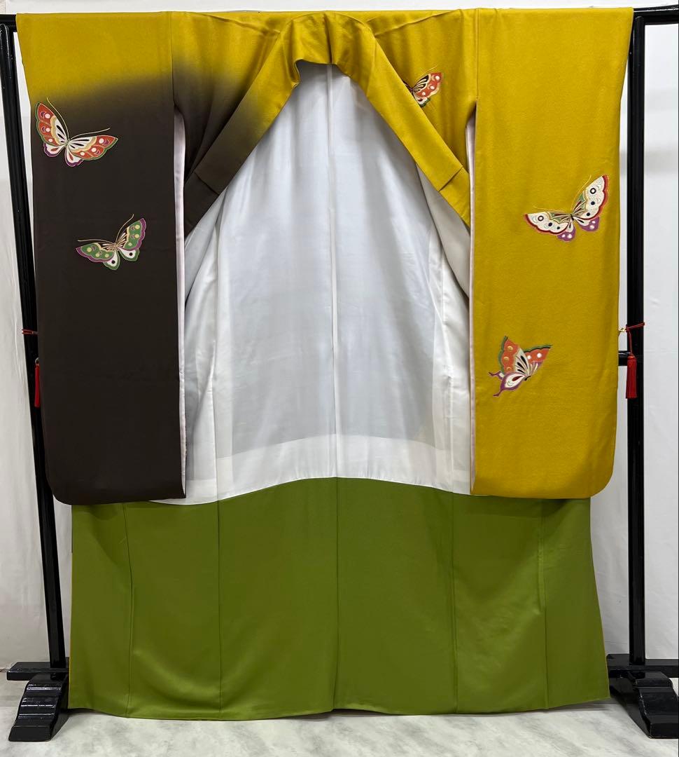 振り袖　フルセット　別誂長襦袢　金彩加工　刺繍入　落款　ガード加工　寛斎　713