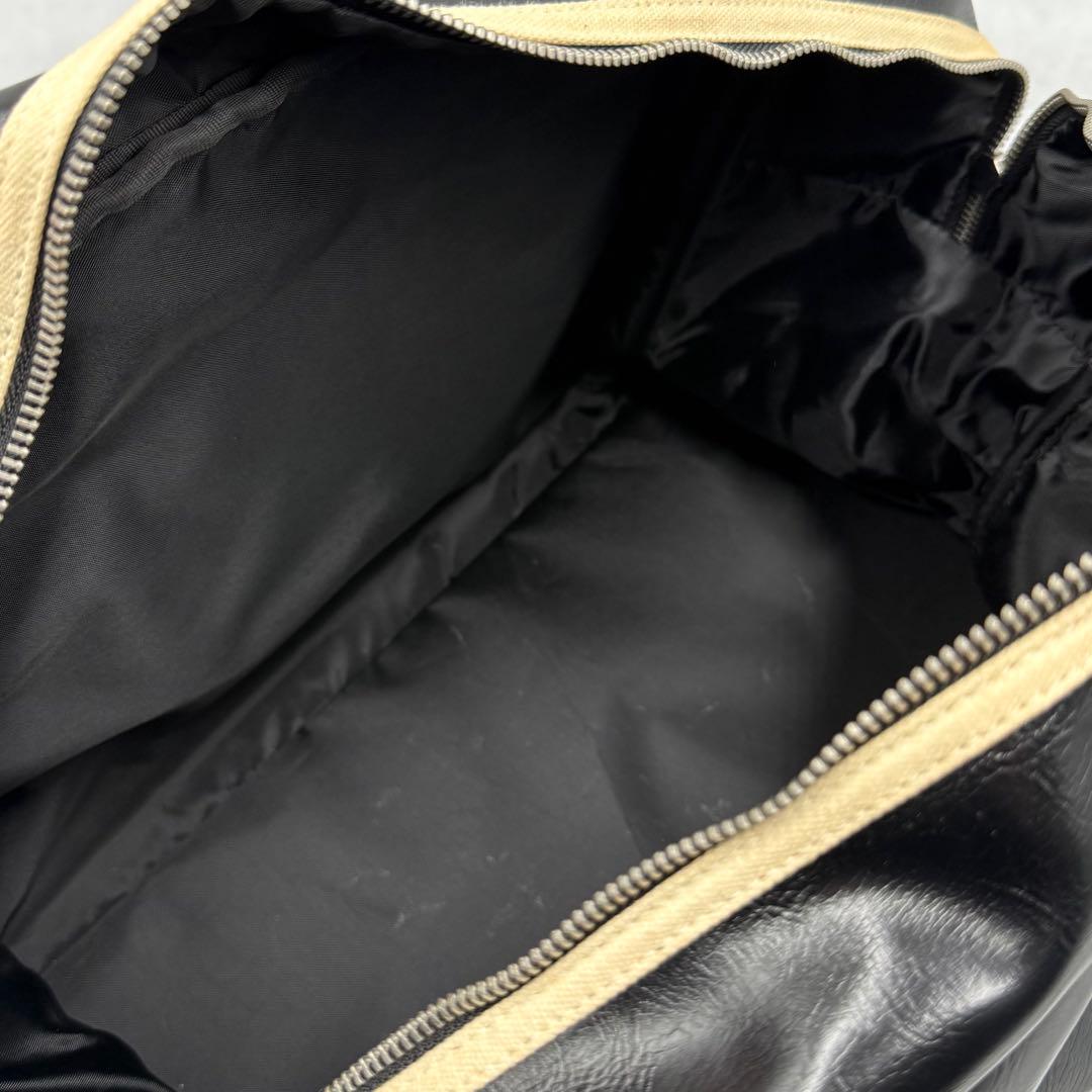 FRED PERRY ボストンバッグ スポーツバック PVC レザー 2way