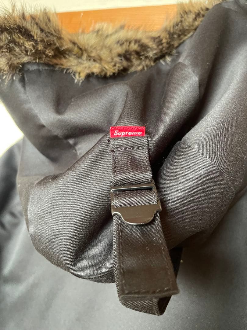 Supreme ブラック モッズコート M