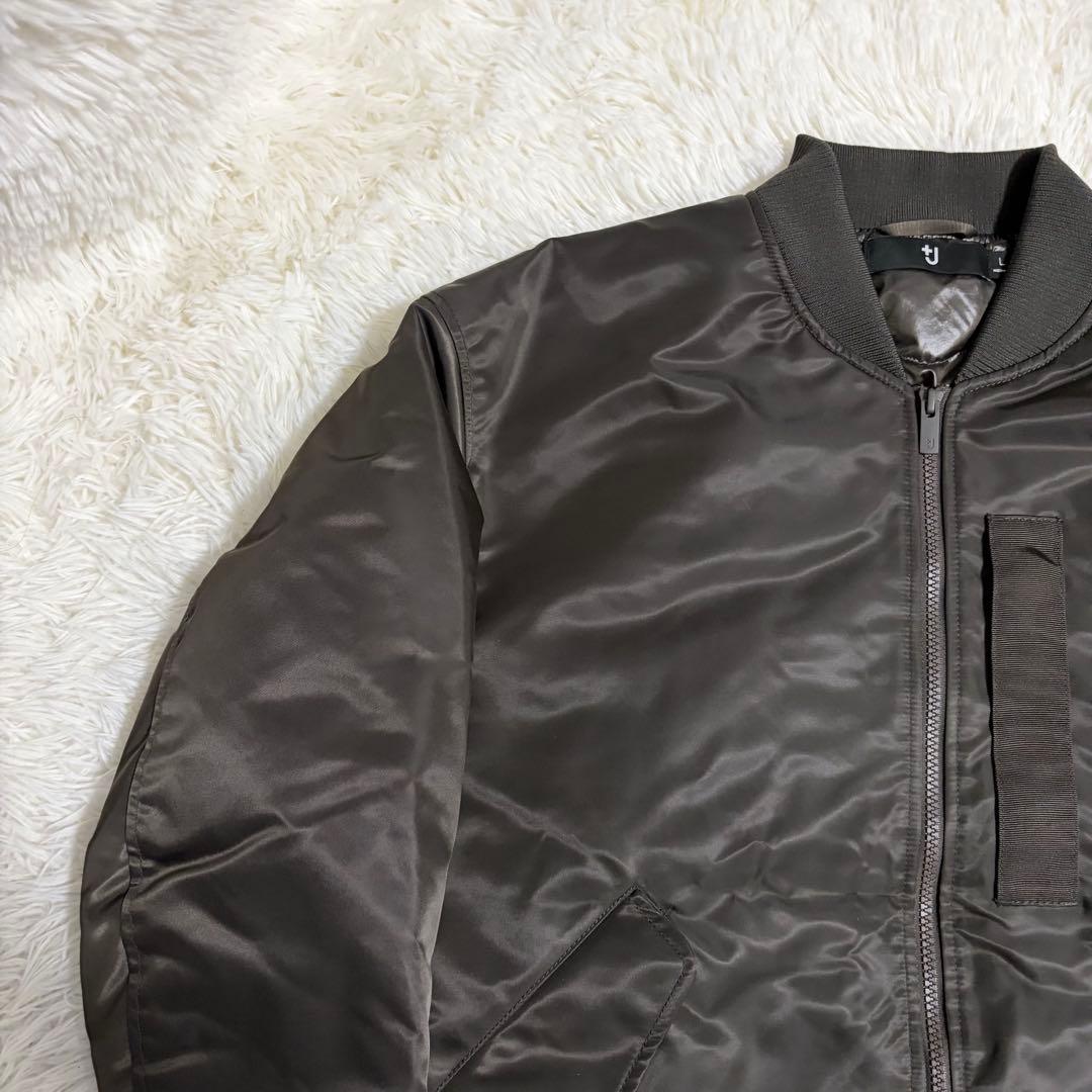 【極美品】UNIQLO +J ハイブリッドダウンオーバーサイズMA-1 Lサイズ