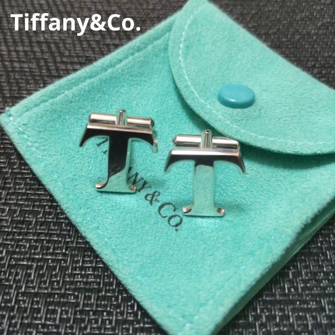 Tiffany&Co. ティファニーカフス Tロゴ Sv925