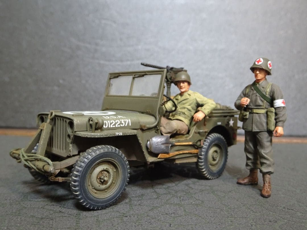 タミヤ1/35 US ジープウィリスMB プラモデル完成品