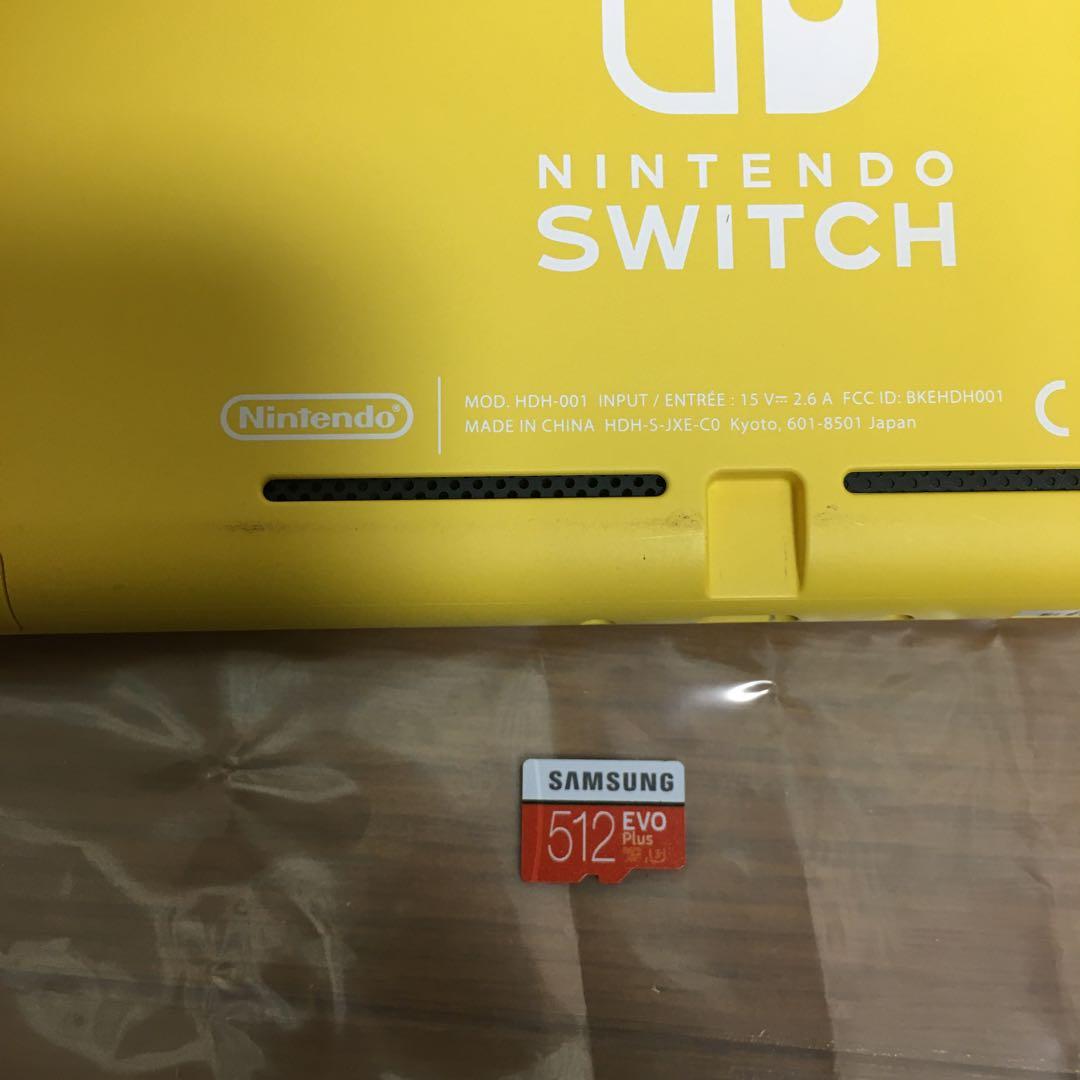 Nintendo Switch Lite イエロー 本体　SD 512GB 付き