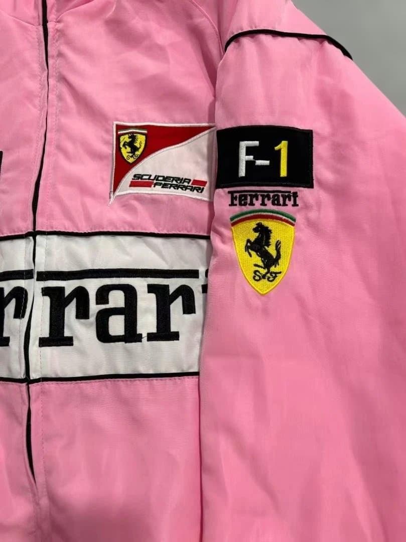 Ferrari フェラーリ F1 レーシングジャケット 刺繍 中綿 M-XXL