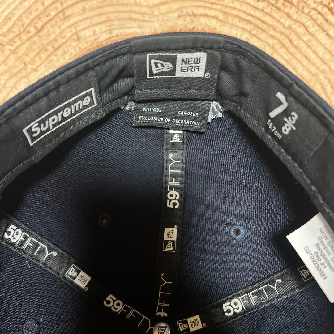 Supreme 59FIFTY キャップ ブラック 7 3/8