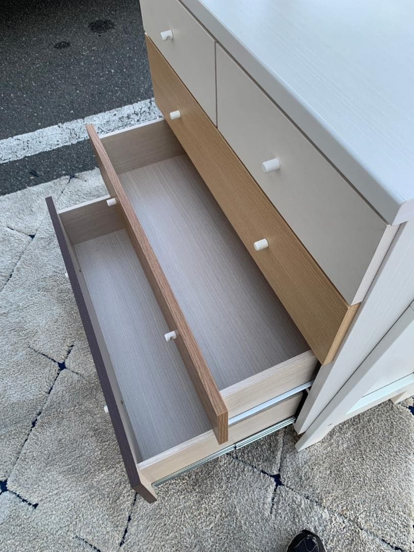 【よーこ】チェストラック ニトリ ランダム2 80 83.2×40×175
