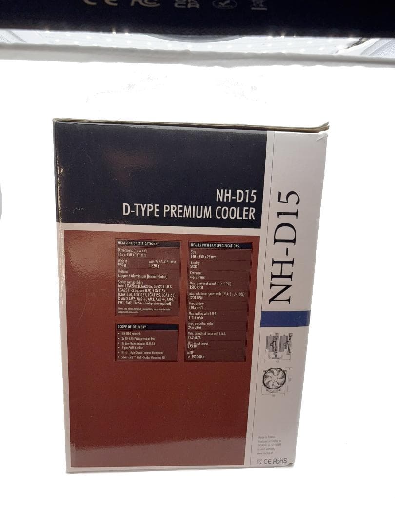 Noctua NH-D15 プレミアムCPUクーラー 付属品完備