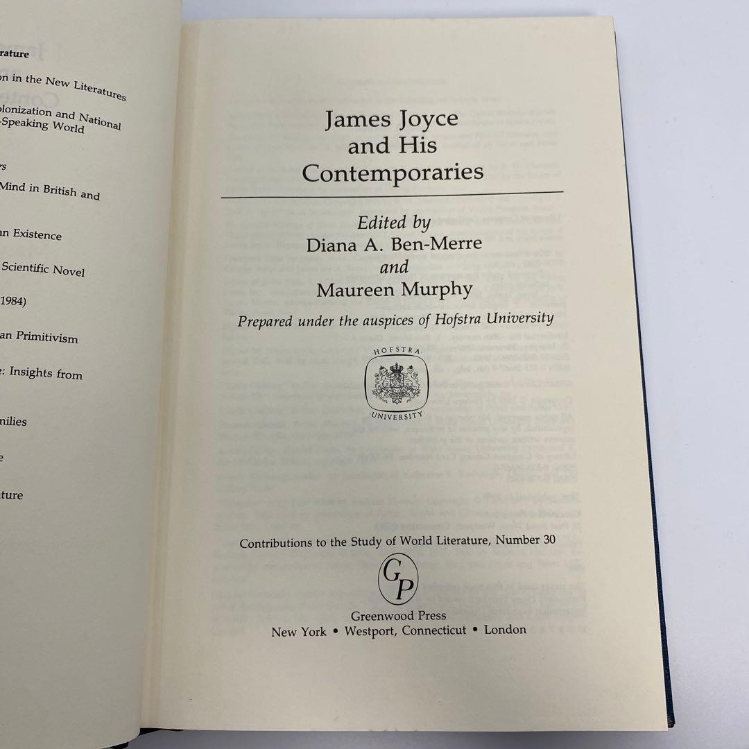 洋書 James Joyce and His Contemporaries