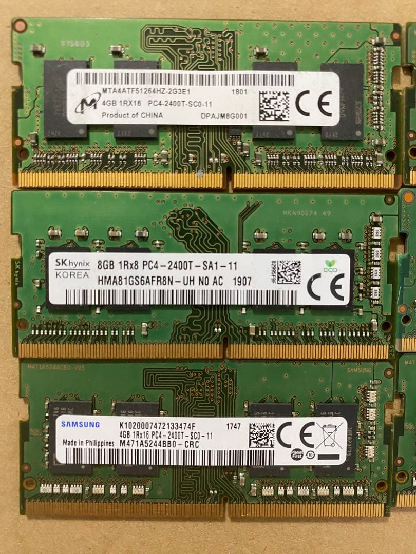 星*海様 ノートパソコン用メモリ DDR4 4GB 6枚セット