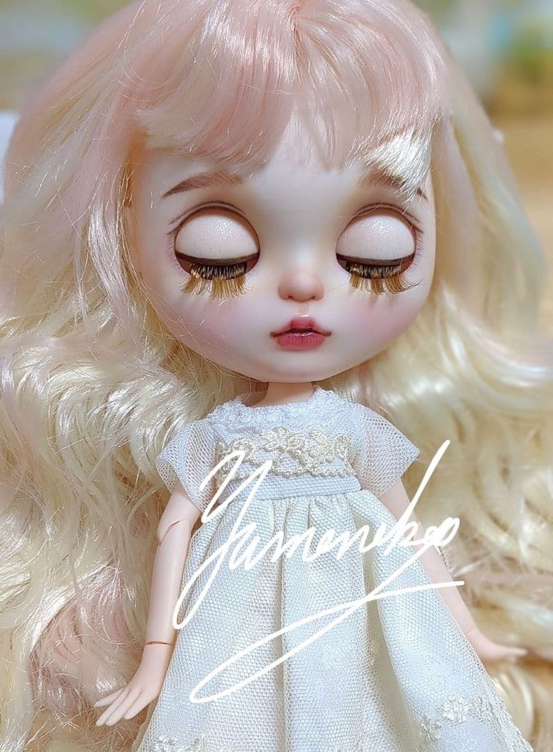 カスタムアイシードール ❀ストロベリーケーキさん ❀ドレスカチューシャ付