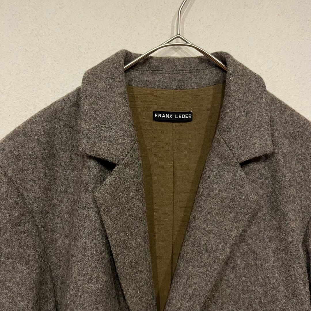 【美品】FRANK LEDER ウール テーラード ジャケット グレー