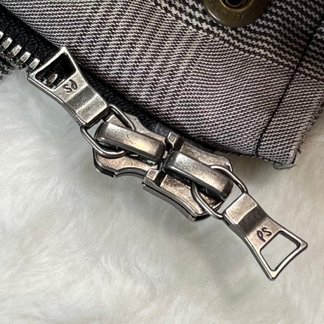 【極美品】Paul Smith グレンチェック ミリタリーブルゾン メンズ L