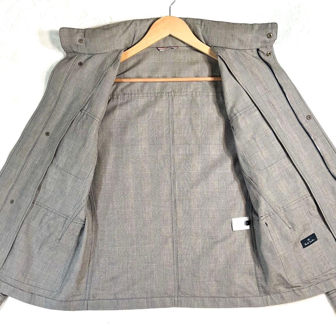 【極美品】Paul Smith グレンチェック ミリタリーブルゾン メンズ L