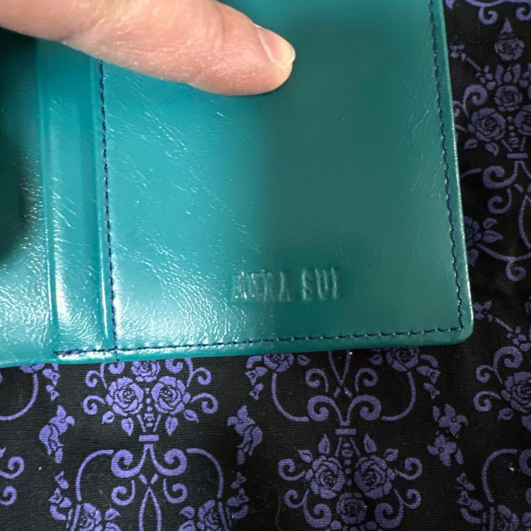 ANNA SUI 二つ折り財布 青