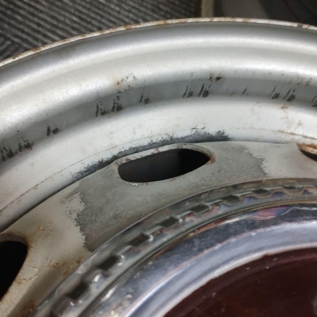 旧車 ② トヨタ コロナ純正 スチールホイール 中古品