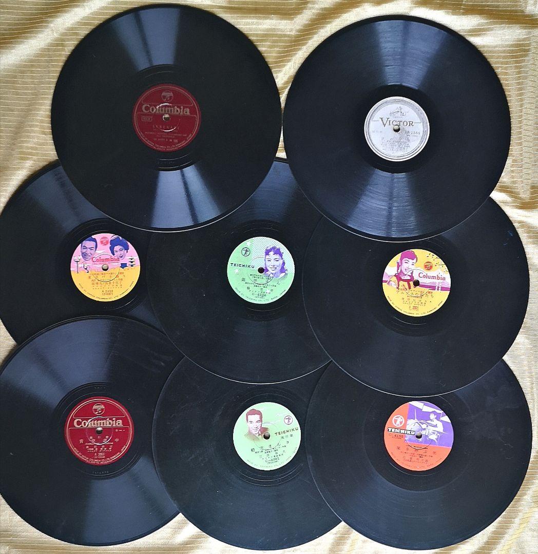♦️昭和レトロ品♦️コロンビア G-46蓄音機 ＆ SP レコード8枚