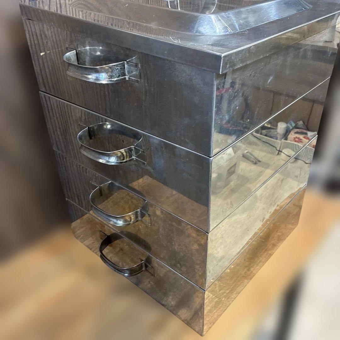 角蒸し器　ステンレス　蒸し器　4段　業務用　イベント　茶碗蒸し　プリン
