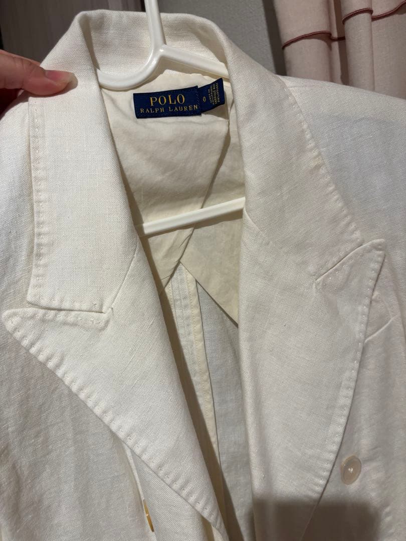 Polo Ralph Lauren ホワイト テーラードリネンジャケット