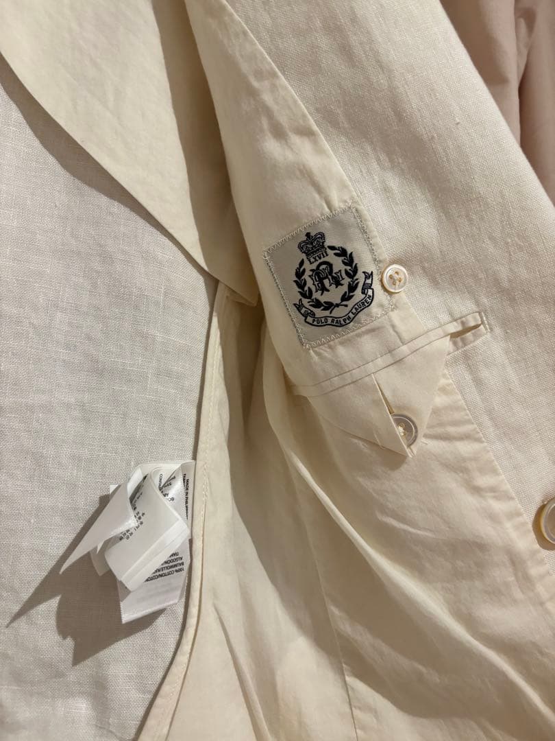Polo Ralph Lauren ホワイト テーラードリネンジャケット