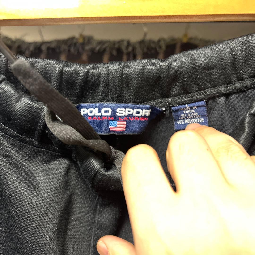 s*n様 90s POLO SPORT トラックパンツ タック付き ブラック