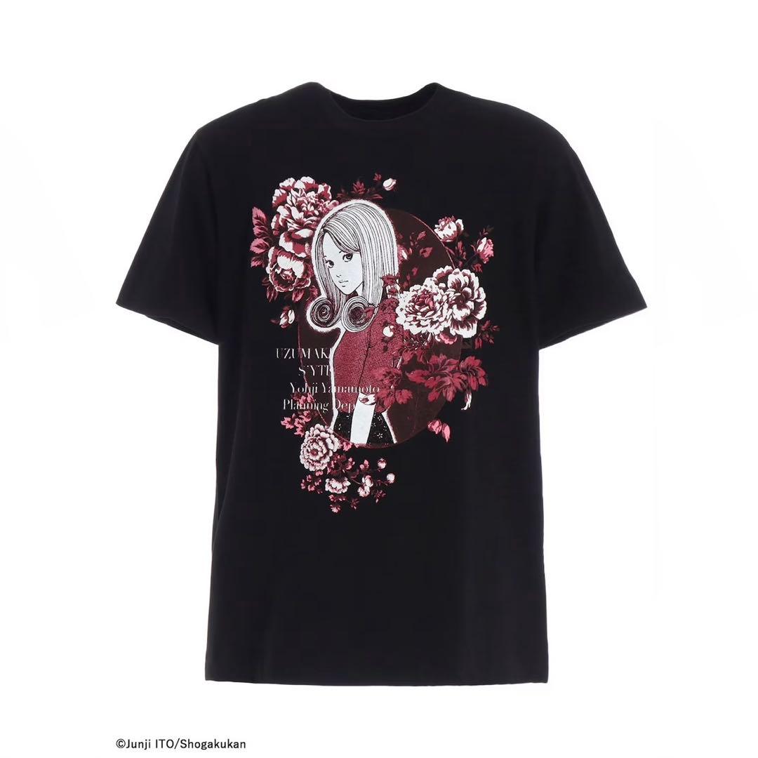 S'YTE×伊藤潤二 25aw 五島桐絵フラワーTシャツ / うずまき