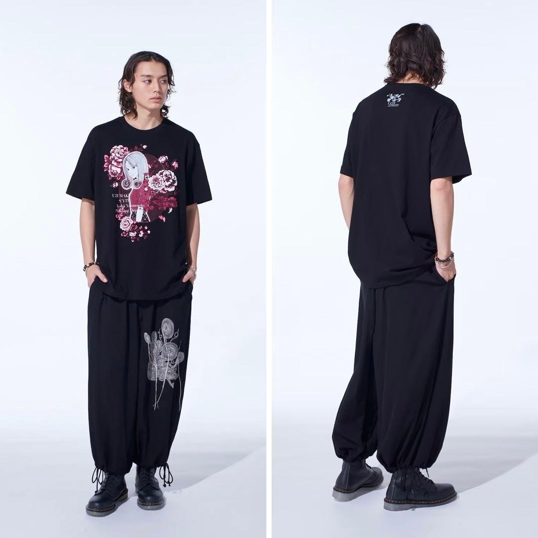 S'YTE×伊藤潤二 25aw 五島桐絵フラワーTシャツ / うずまき