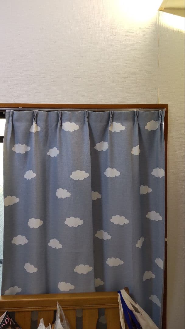 かなりんさま専用です雲　カーテン178センチ　レース176センチ　4枚セット