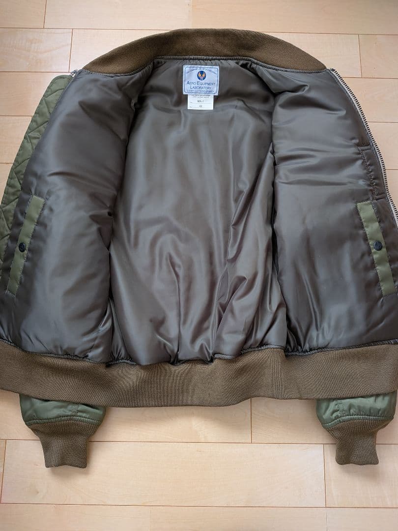 Ted Company MA-1フライトジャケット 42 オリーブグリーン