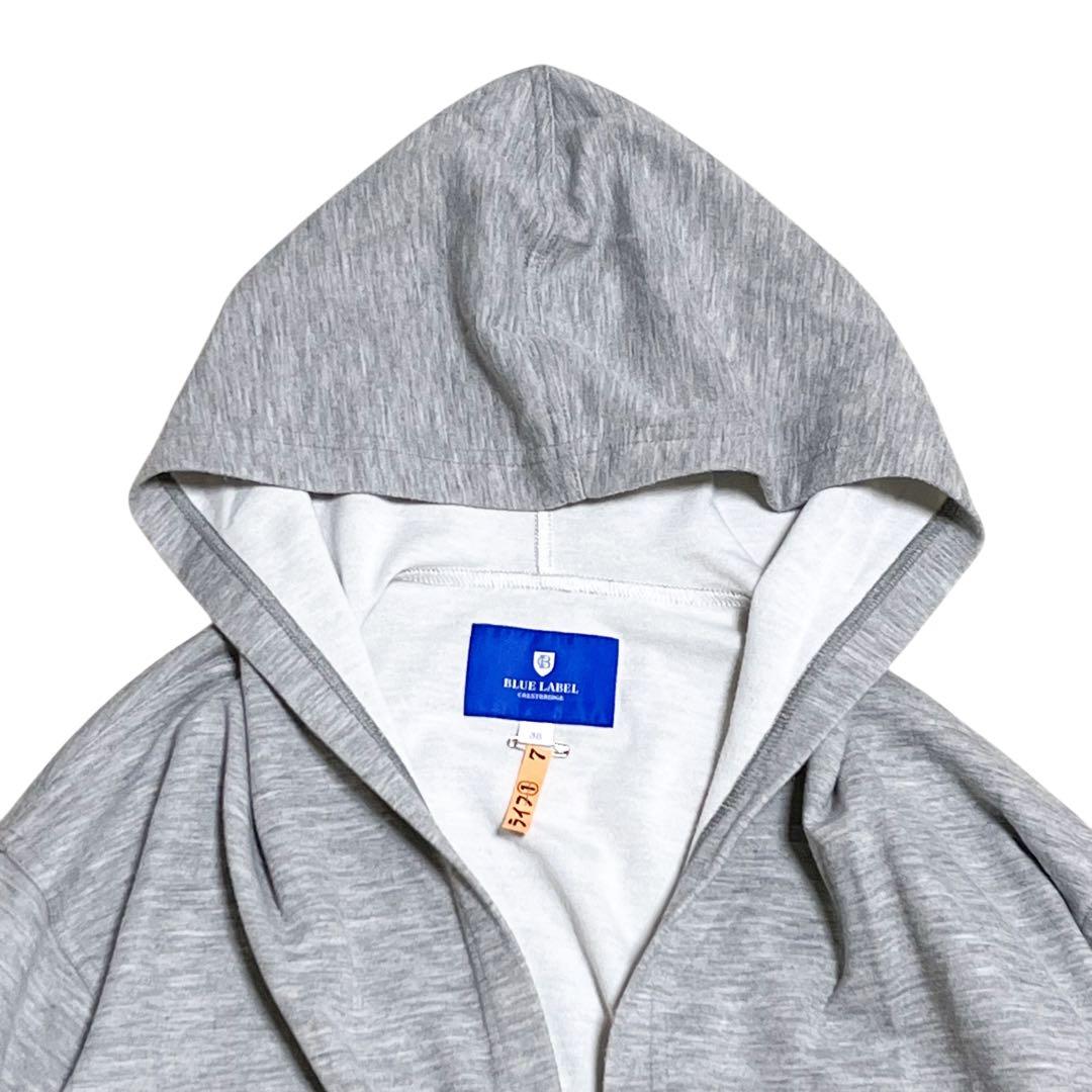 BLUE LABEL CRESTBRIDGE ダブルフェイスコーディガン フード