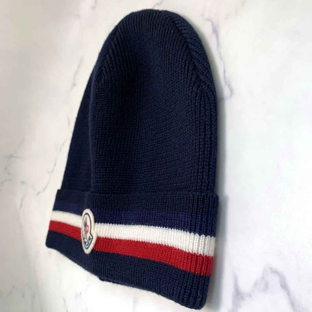 MONCLER モンクレール ニット帽　ネイビー